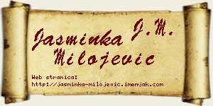 Jasminka Milojević vizit kartica